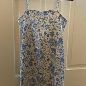 Spaghetti strap summer floral dress XS